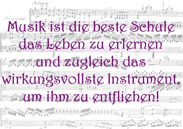 Musik ist die beste Schule…